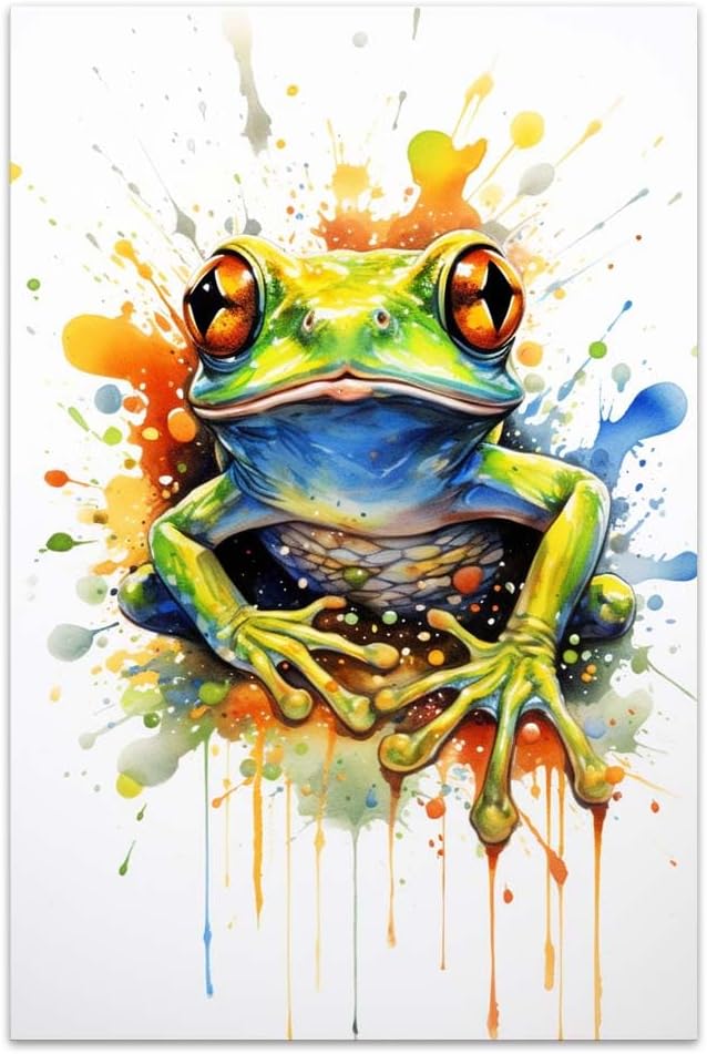 dashuaibi-Unframe Canvas Wall Art For Bedroom Office Wall Decor ...