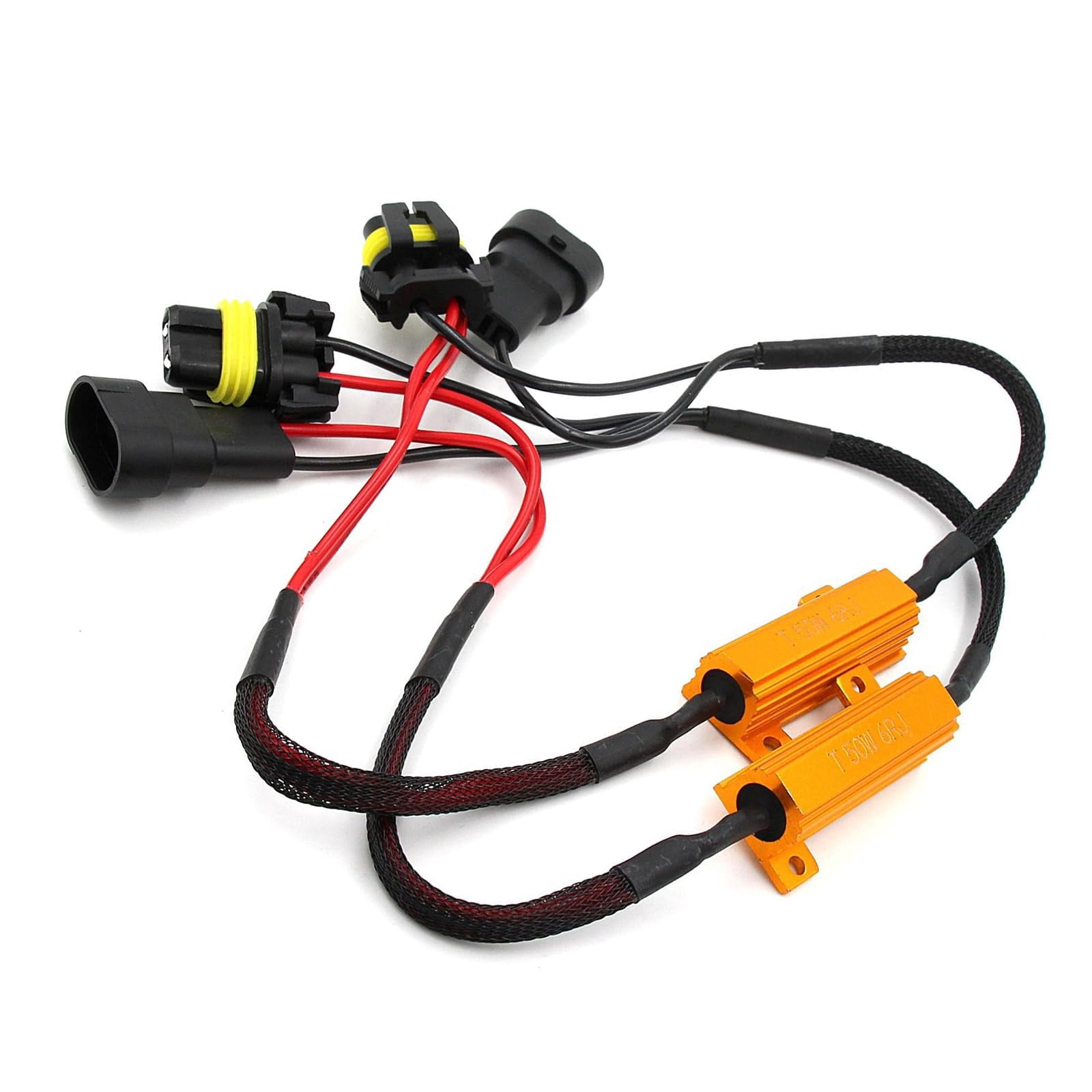Car Signal Decoder dawfall 2 PCS Car RRF12 9006/HB4 Fog Light Decoder, Metal Waterproof ...