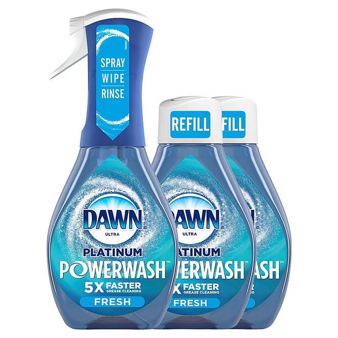 dawn platinum powerwash dish spray soap fresh sent