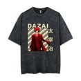 thumbnail image 1 of dazai osamu T-shirt Japanese anime retro short sleeve, 1 of 5