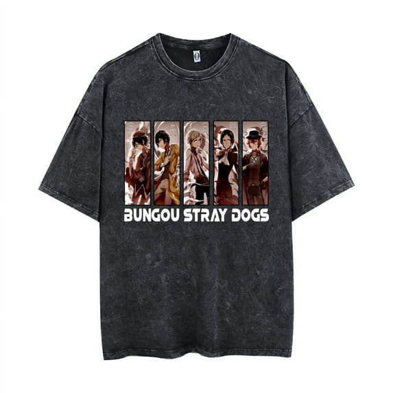 dazai osamu T-shirt Japanese anime retro short sleeve