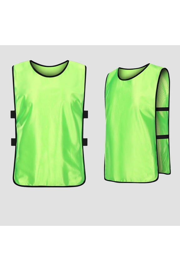 Boys Girls Volunteer Activity Vest Scrimmage Vests Youth Practice Jerseys Team Pinnies Sports Vest Basketball Jersey School Camp Activities Uniform Green