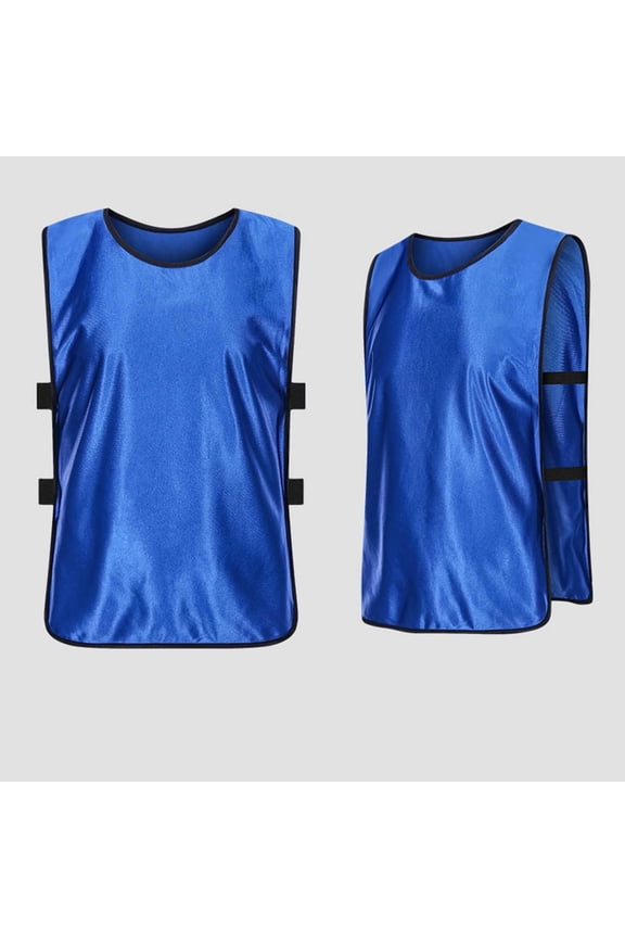 Boys Girls Volunteer Activity Vest Scrimmage Vests Youth Practice Jerseys Team Pinnies Sports Vest Basketball Jersey School Camp Activities Uniform Dark Blue