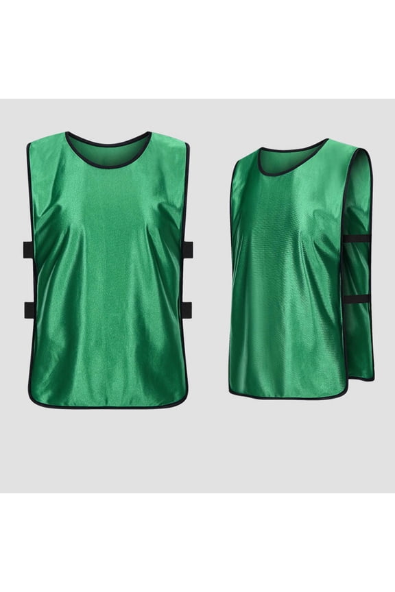 Boys Girls Volunteer Activity Vest Scrimmage Vests Youth Practice Jerseys Team Pinnies Sports Vest Basketball Jersey School Camp Activities Uniform Army Green