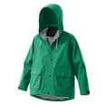 thumbnail image 1 of dazeni Boys Lightweight Hooded Jackets Fashion Striped Lined Waterproof Coat Solid Casual Full Zip Outdoor Jackets with Pockets Green, 1 of 7