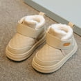 thumbnail image 1 of dazeni Girls Boys Shoes Little Boys Girls Snow Boots with Velcro Winter Walking Sneakers Anti-Slip Outdoor Ankle Booties Thick, 1 of 7