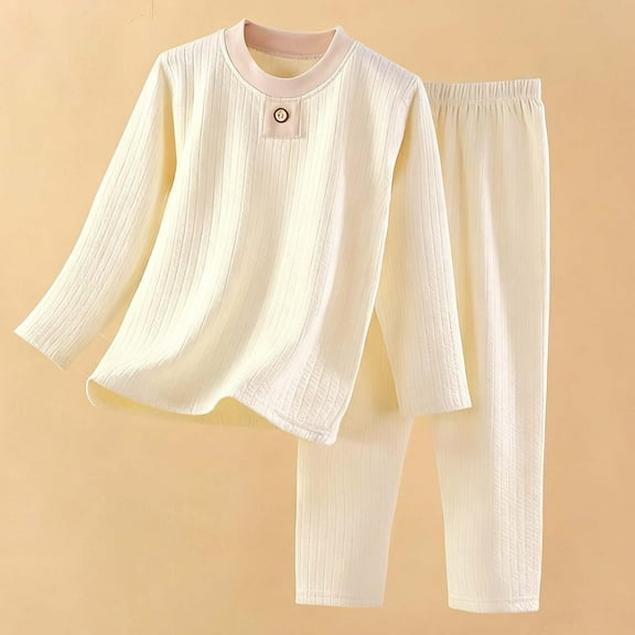 dazeni Girls Striped Long Sleeve Tops Classic Casual Turtleneck Shirts Comfortable Undrshirts in Cold Weather Beige 0-1Years