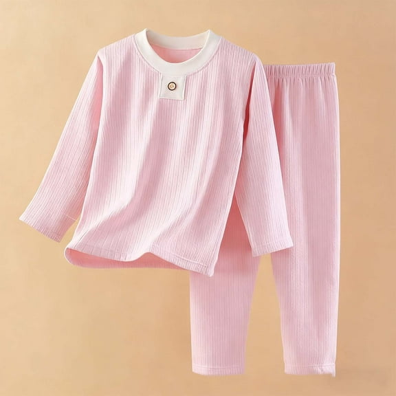 dazeni Girls Striped Long Sleeve Tops Classic Casual Turtleneck Shirts Comfortable Undrshirts in Cold Weather Pink 7-8Years