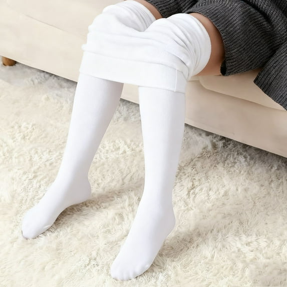 dazeni Girls Thick Fleece Lined Tights Winter Warm Cozy Tights Stretchy High Waisted Yoga Workout Leggigs Stocking Pantyhose 1-3Years