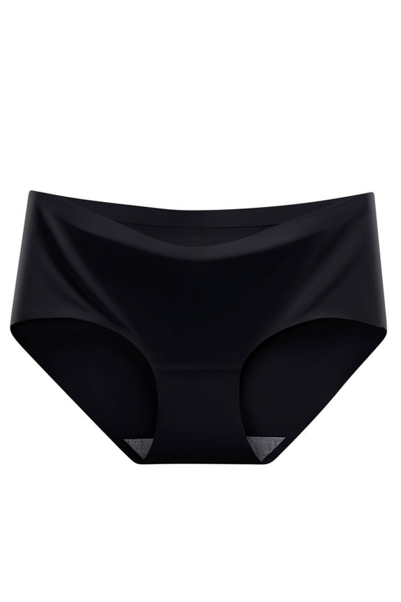 High Waisted Underwear for Women Breathable Seamless Everday Full Coverage Panty Tummy Control No Show Briefs Panties Ladies Nylon Underpants