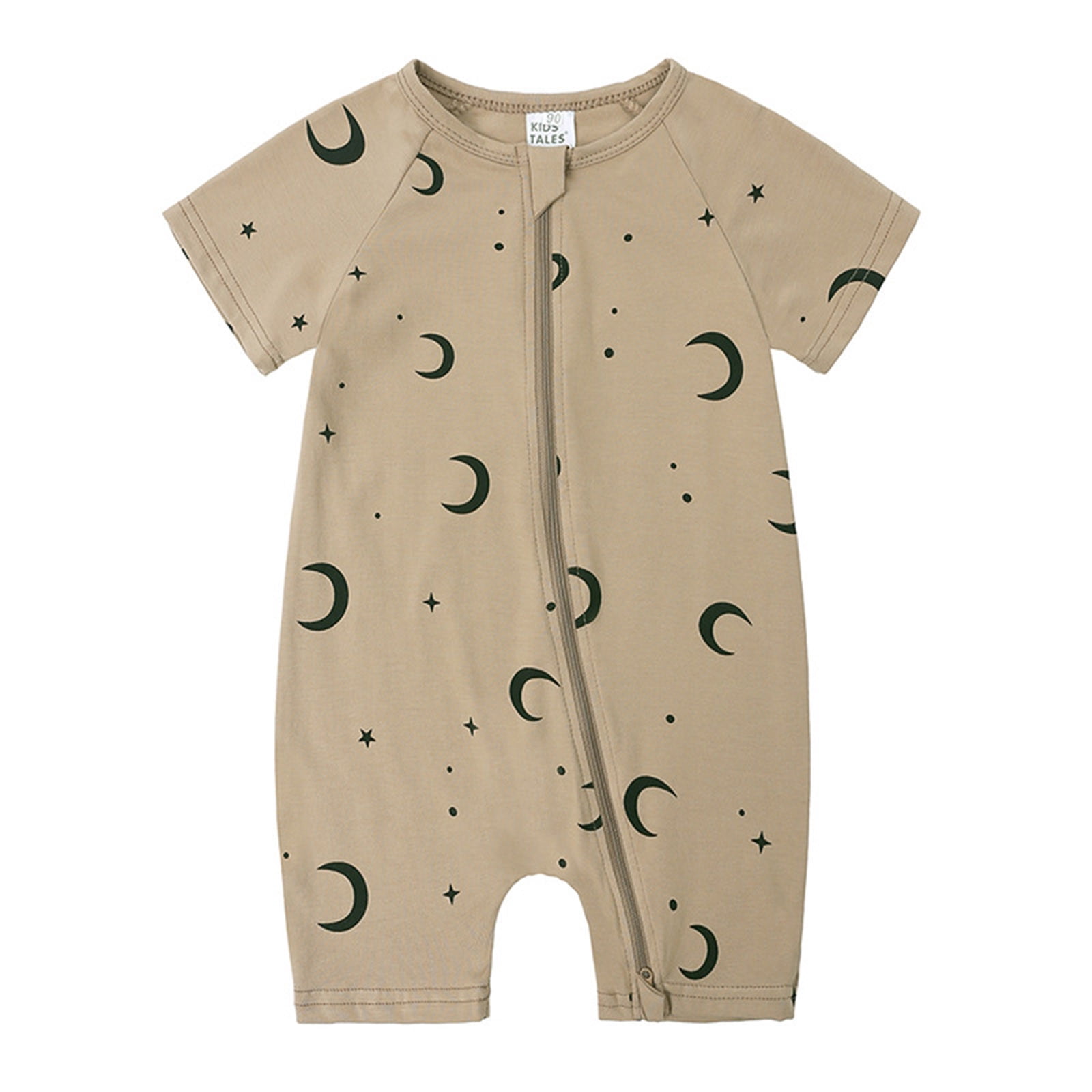 dazeni Infant Baby Boys Girls Romper Jumpsuit Short Sleeve Printed