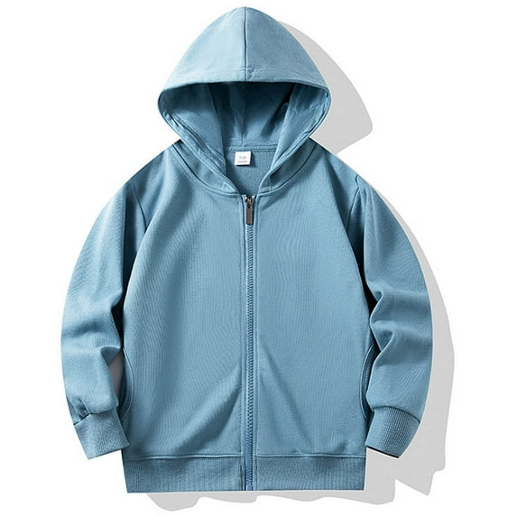 dazeni Kids Oversized Hoodies Lightweight Full Zip up Hoodie Jackets Fall Casual Hooded Sweatshirts with Pockets Tween Cute School Preppy Clothes
