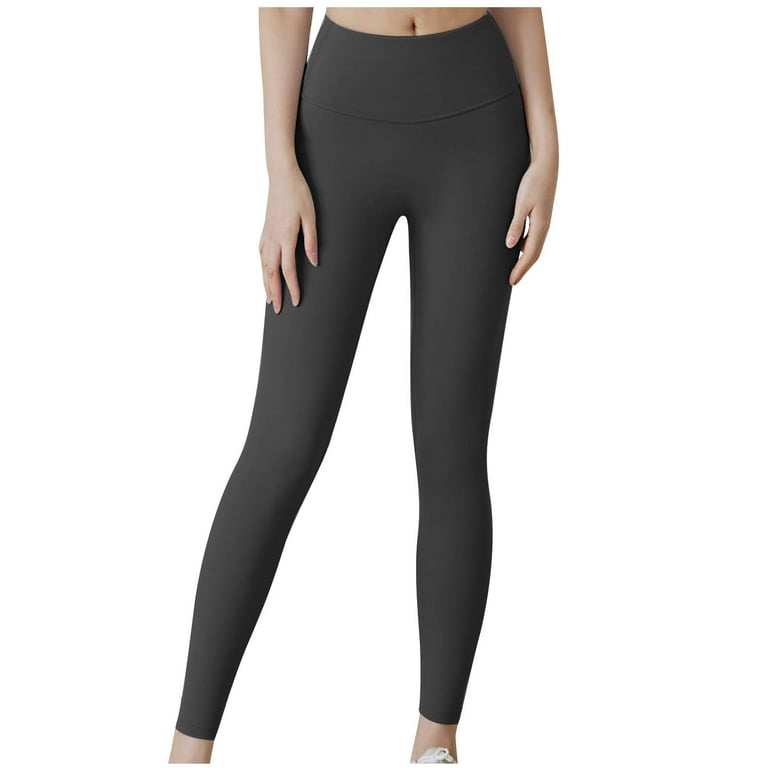 dazeni Leggings for Women Non See Through Quick Dry High Waisted Workout Legging Soft Seamless Tummy Control Tights Yoga Pants Running Gym Workout