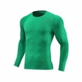 thumbnail image 1 of dazeni Long Sleeve Shirts for Men Moisture Wicking UPF SPF Sun Protection Tee Shirts Slim Fit High Stretchy Workout T Shirts Casual Running Army Green Small, 1 of 6