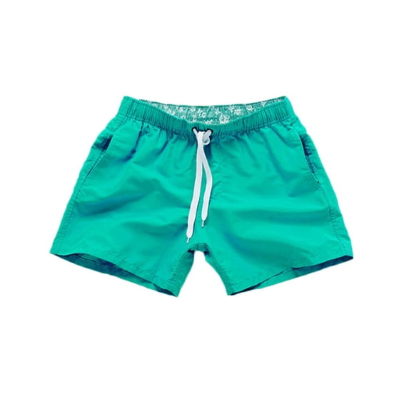 dazeni Men's Swim Trunks Quick Dry Bathing Suit Swimsuits Summer Beach Drawstring Shorts with Pockets Green XX-Large