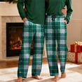 thumbnail image 1 of dazeni Mens Christmas Plaid Pajama Pants Straight Leg Bottoms Pants Elastic Waisted Sleep PJs with Pockets D XXL, 1 of 8