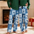 thumbnail image 1 of dazeni Mens Christmas Plaid Pajama Pants Straight Leg Bottoms Pants Elastic Waisted Sleep PJs with Pockets F XXL, 1 of 8