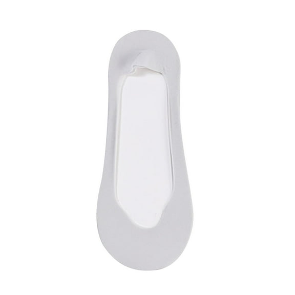 dazeni No Show Socks for Women Solid Non Slip Nylon Cotton Footies Invisible Silky Low Liner Socks for Loafers Flats 1 Pairs Gray Free Size