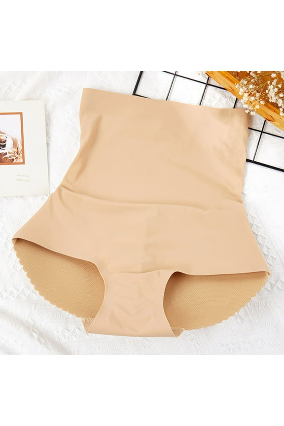 Padded Underwear for Women High Waist Butt Lifter Panties Tummy Control Boyshorts Hip Enhancer Shapewear Seamless Booty Pads Panties Medium
