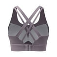 thumbnail image 1 of dazeni Sports Bra for Women High Support Molded Cup Strappy Running High Impact Sports Bras Padded Crisscross Back Workout Yoga Bras Compression Cropped Tank Tops, 1 of 2