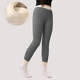 thumbnail image 1 of dazeni Thermal Underwear for Kids Girls Solid Fleece Lined Leggings Base Layer Underwear for Cold Weather/Skiing Gray 3 Years, 1 of 7