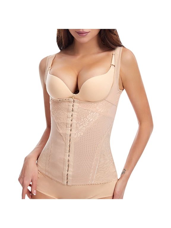 Waist Trainer Vest for Women Plus Size Corset Vest Body Shaper Cincher Trimmer Tank Top Tummy Control Sport Workout Body Shaper