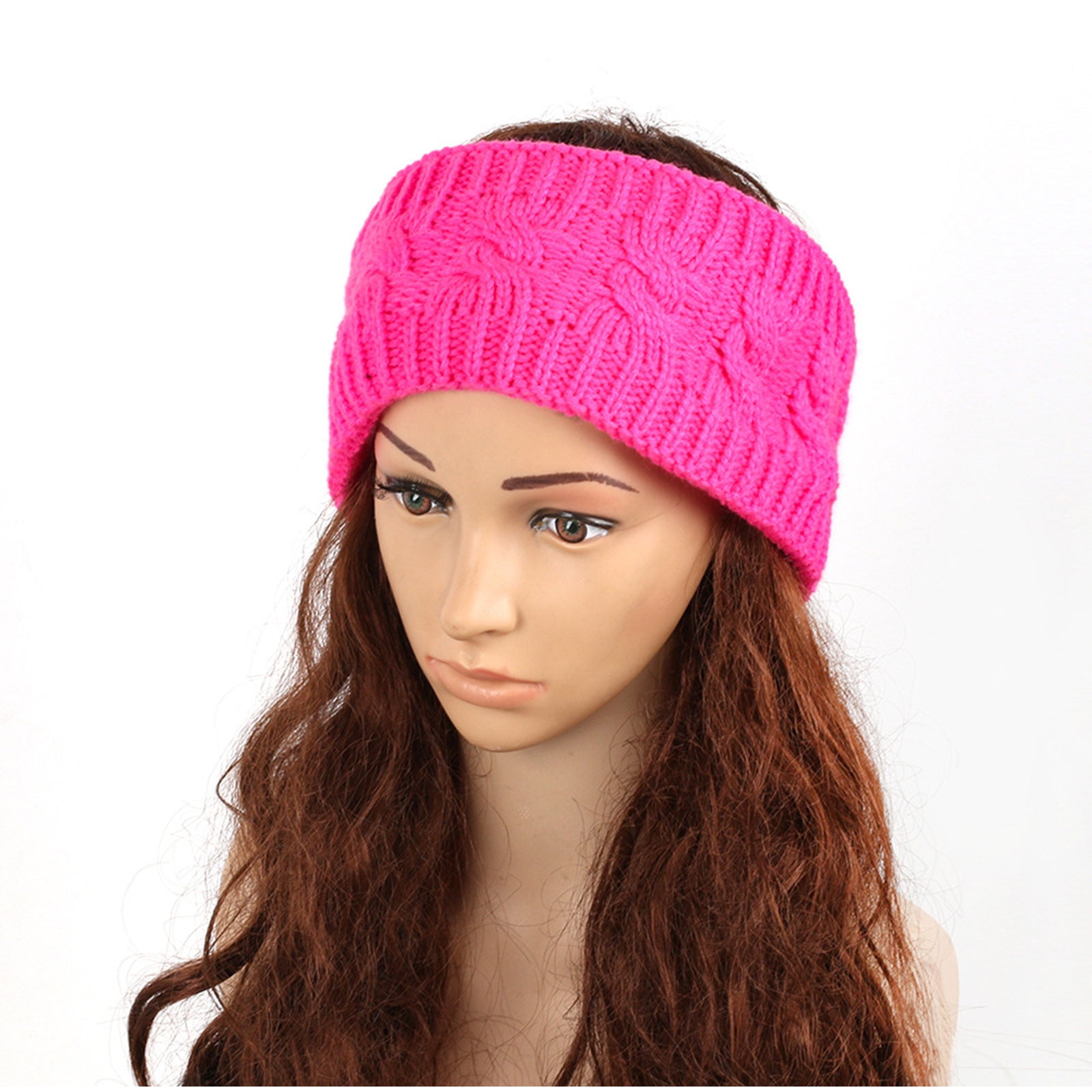 dazeni Winter Headbands for Women Cable Knit Ear Muffs With 