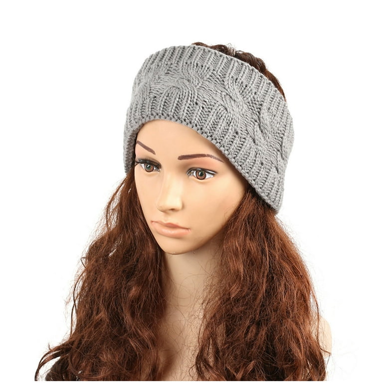 dazeni Winter Headbands for Women Cable Knit Ear Muffs With  display picture 1