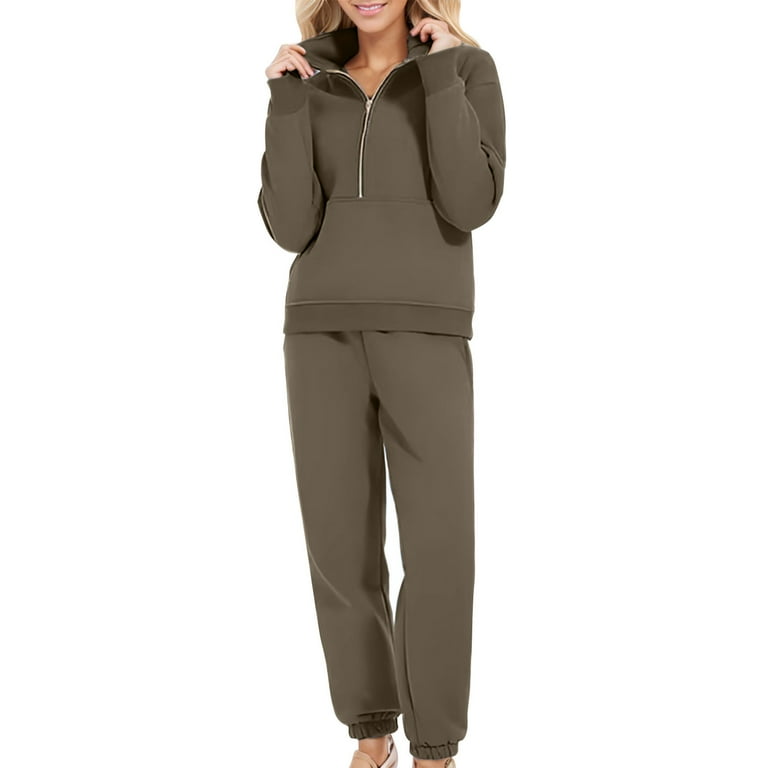 dazeni Women Piece Plus Size Sweatsuits Long Sleeve Pullover