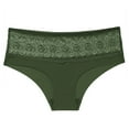 thumbnail image 1 of dazeni Women Floral Lace Underwear Breathable Strentchy Invisible Seamless Bikini Lightweight Seamless Soft Cheeky Panties Large, 1 of 2