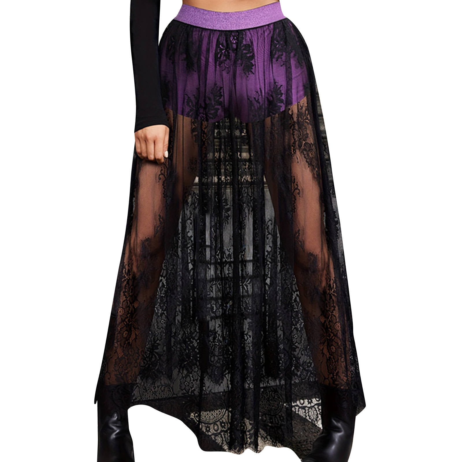 Mesh maxi skirt festival 2025