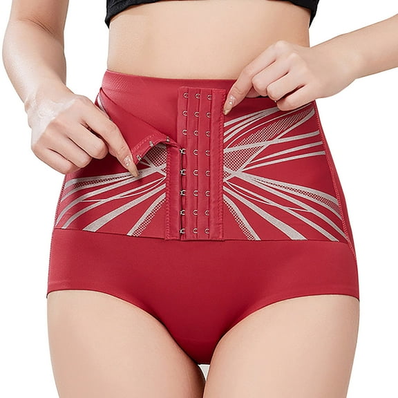 dazeni Women's Shapewear Panties Tummy Control Thong Faja Body Shaper High Waisted Trainer Corset Butt Lifting Underwear Slimming Body Shaper Underpants