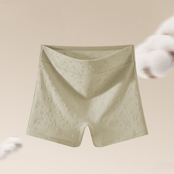 dazeni Womens Boyshort Panties Breathable Seamless Underwear High Waist Push up Boxer Briefs Large Green