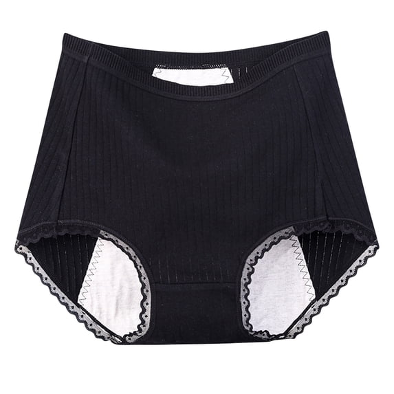 dazeni Womens Menstrual Period Panties Cotton Leak Proof Underwear Postpartum Protective Briefs Plus Size High Waisted Seamless Panties