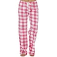 thumbnail image 1 of dazeni Womens Pajama Pants Plus Size S-5XL Plaid Sleep Lounge Pj Bottoms High Waisted Drawstring Pants, 1 of 4