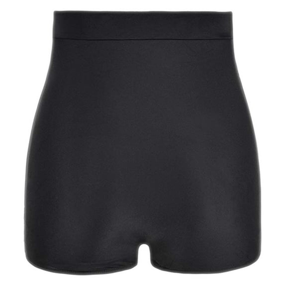 dazeni Womens Plus Size S-5XL High Waisted Underwear Ruffle Tummy Control Boy Short Brief Lightweight Breathable Seamless Bikinis Underwear Large