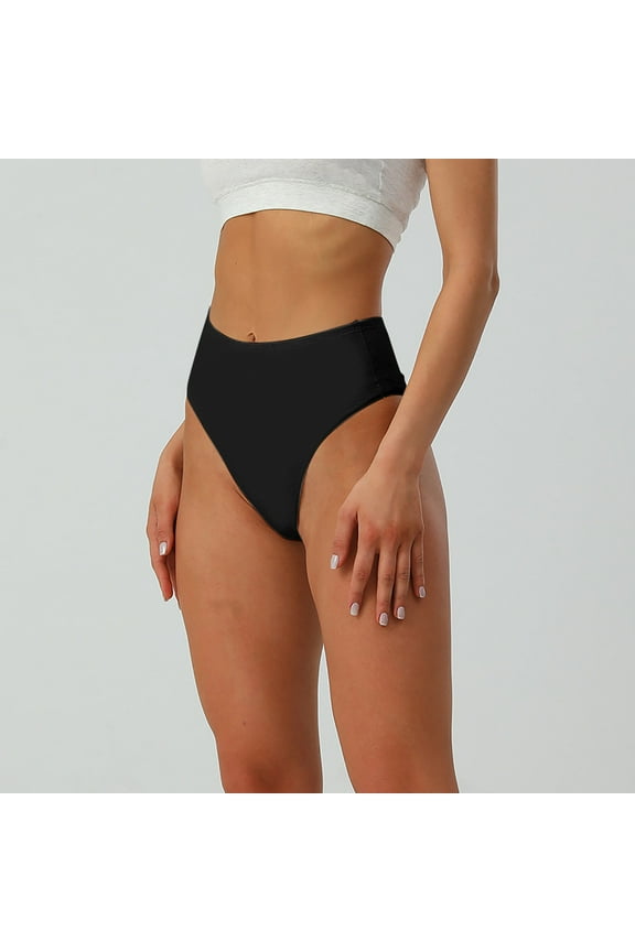 Womens Seamless Bikini Underwear No Show Breathable Stretch Panties High-Cut Full CoverageCotton Bikini Panties XX-Large