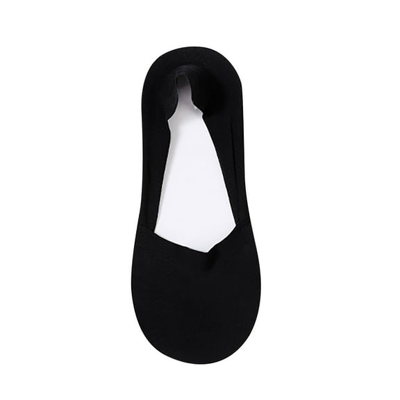 daznei No Show Socks for Womens Breathable Non Slip Low Cut Invisible Liner Footies Thin Silk Socks for Flats Loafers Lightweight Seamless Socks One Pack Black Free Size