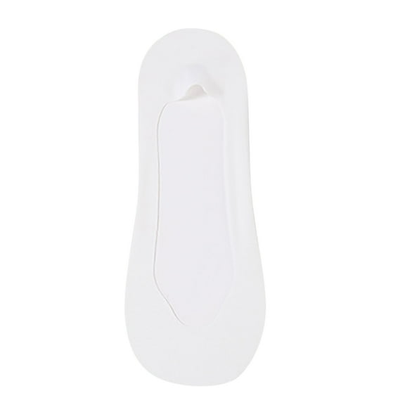 daznei Women Invisible Liner Footies No Show Socks Breathable Non Slip Low Cut Socks Solid Lightweight Seamless Silk Socks for Flats Loafers White Free Size