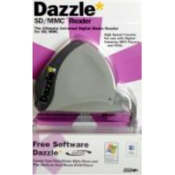 dazzle multimedia secure digital/multimedia card reader (dm-8300)