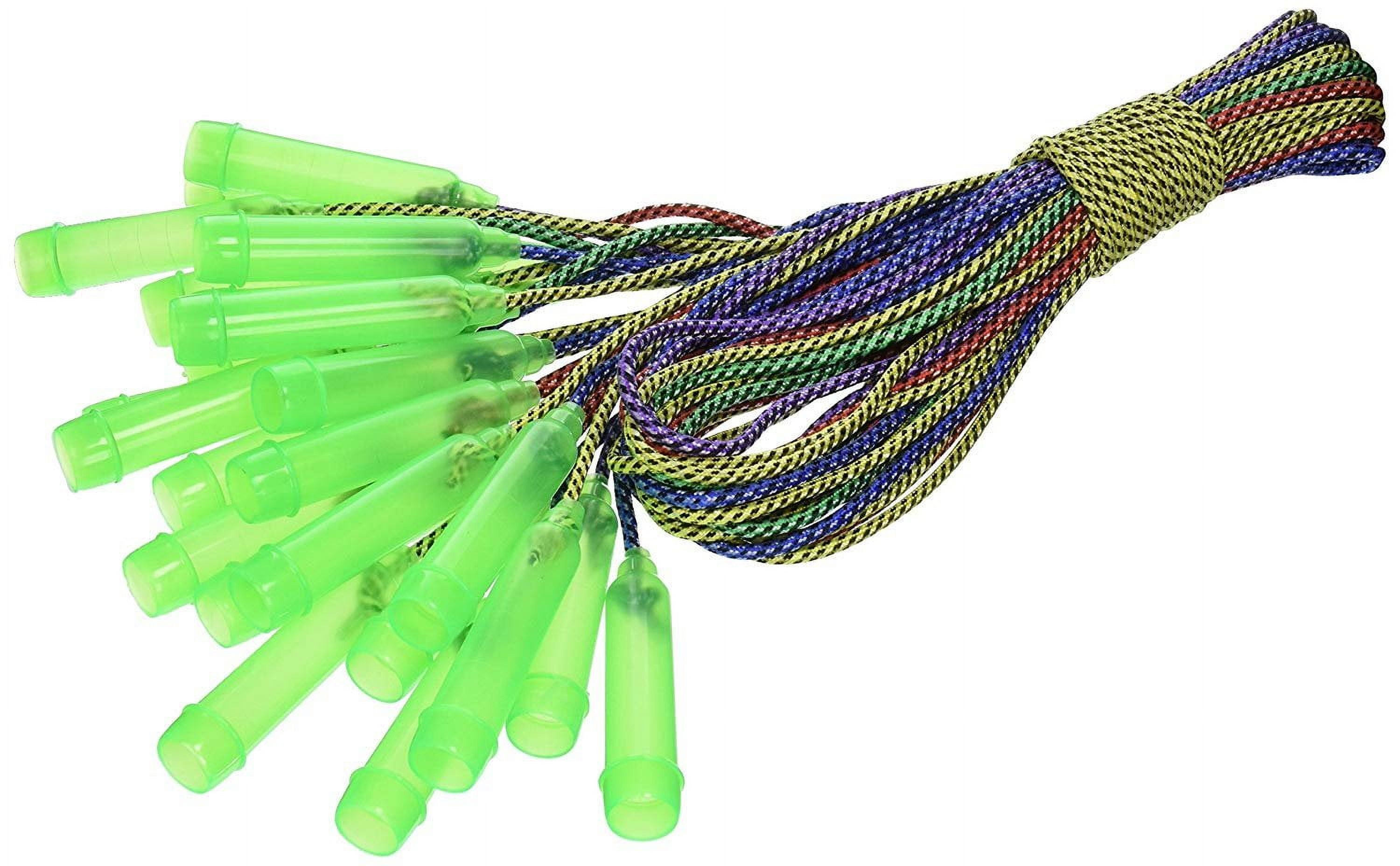 dazzling toys Jump Rope Pack 12 Pack 7 1/4 Feet Nylon Jumping Ropes