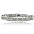 thumbnail image 1 of db Designs S Pattern Diamond Tennis Bracelet 1.00ct t.w. in Silver, 1 of 4