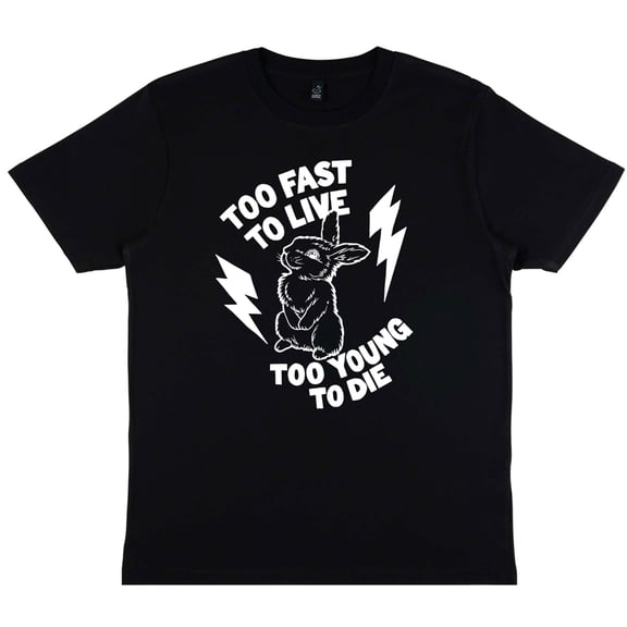 DB Deadbeat Too Fast Motif Screen Print Eco-Friendly T-Shirt, Men's & Unisex