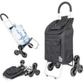 thumbnail image 1 of dbest products Stair Climber Trolley Dolly, Black Shopping Grocery Foldable Cart, 1 of 6