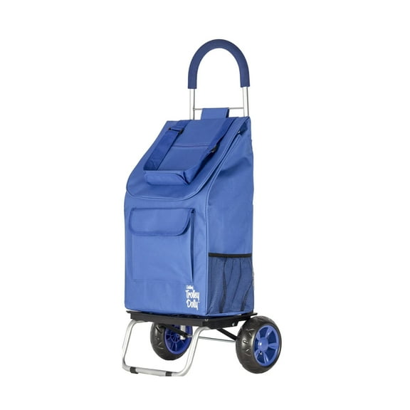 dbest products Trolley Dolley, Blue Foldable Shopping Cart