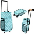 thumbnail image 1 of dbest products Ultra Compact Smart Cart Cooler Extended Insulated Collapsible Rolling Tailgate BBQ Beach Summer, Moroccan Tile, 1 of 6