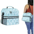 thumbnail image 1 of dbest products Ultra Compact Smart Cart Cooler Lunch Bag, Insulated Collapsible Rolling Tailgate BBQ Beach Summer, Moroccan Tile, 1 of 6