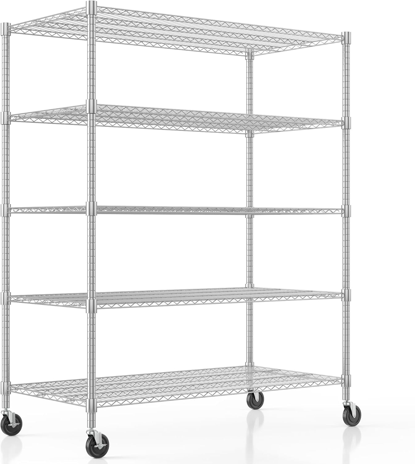 Hodox 6-Tier Storage Shelf Wire Shelving Unit Free Standing Rack