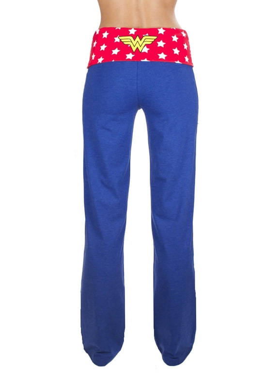 Wonder Woman Yoga Pants (Small) Blue