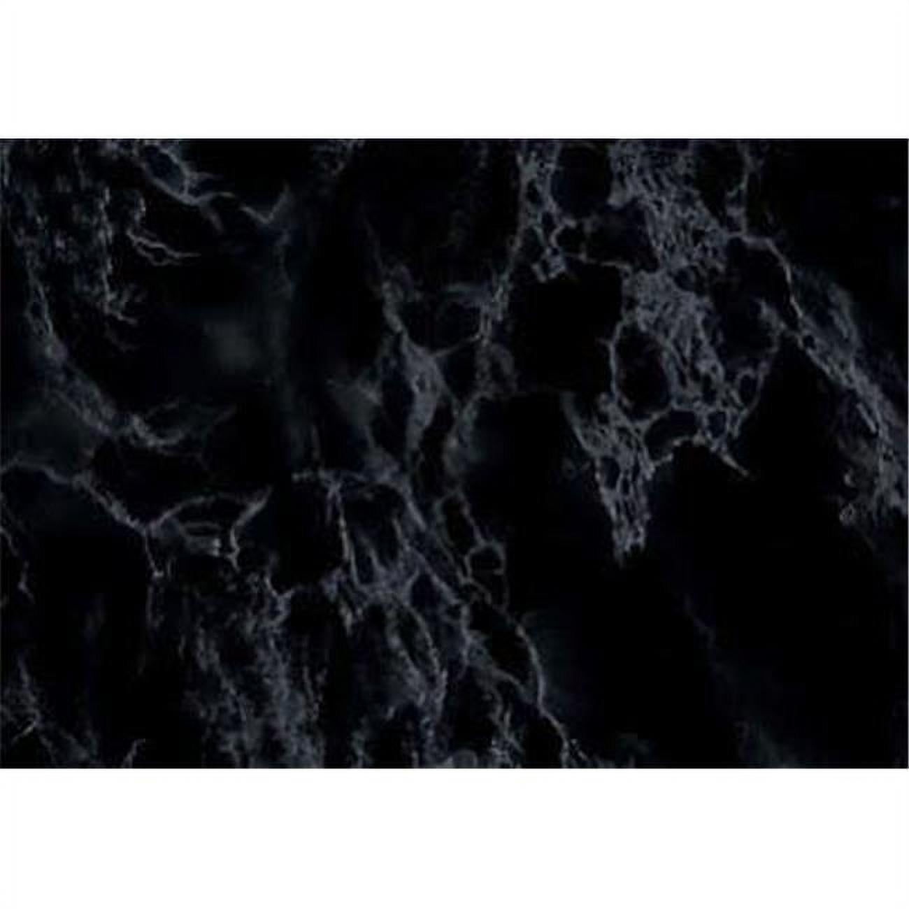 Black Marble Self-Adhesive PVC Wallpaper Film, 26" x 78"